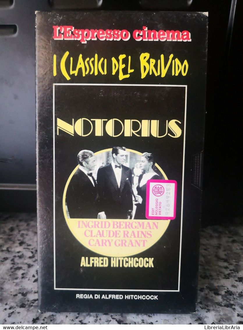 I Classici Del Brivido  Notorius - Vhs- L'Espresso Cinema -F - Lotti E Collezioni