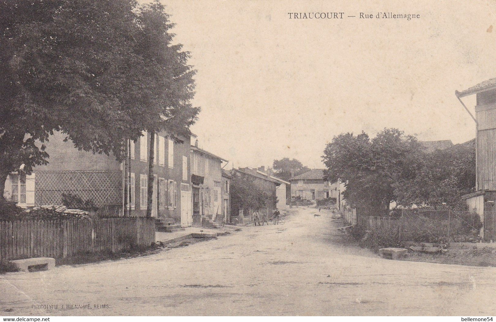 Cpa Dept 55 -  Triaucourt - Rue D'allemagne (pli D'angle Bas Gauche - Voir Scan Recto-verso) - Andere & Zonder Classificatie