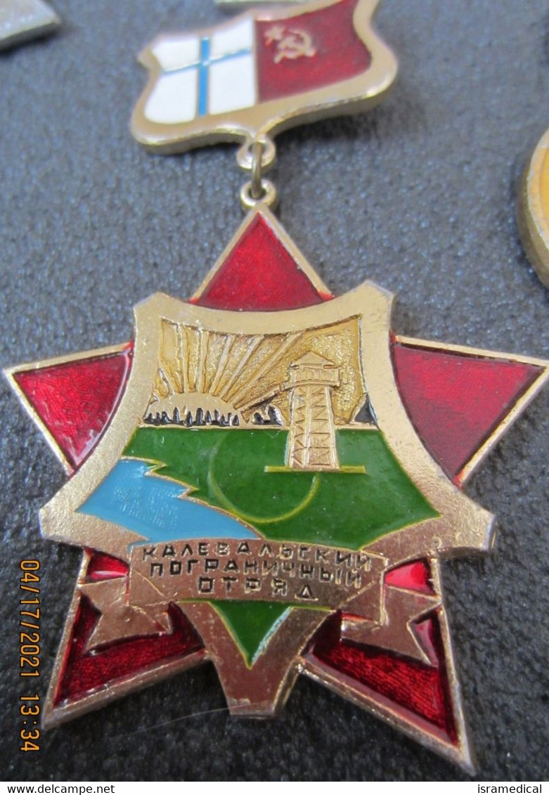 USSR BORDER GUARDS KGB KALEVALA DETACHMENT BADGE - Militaria