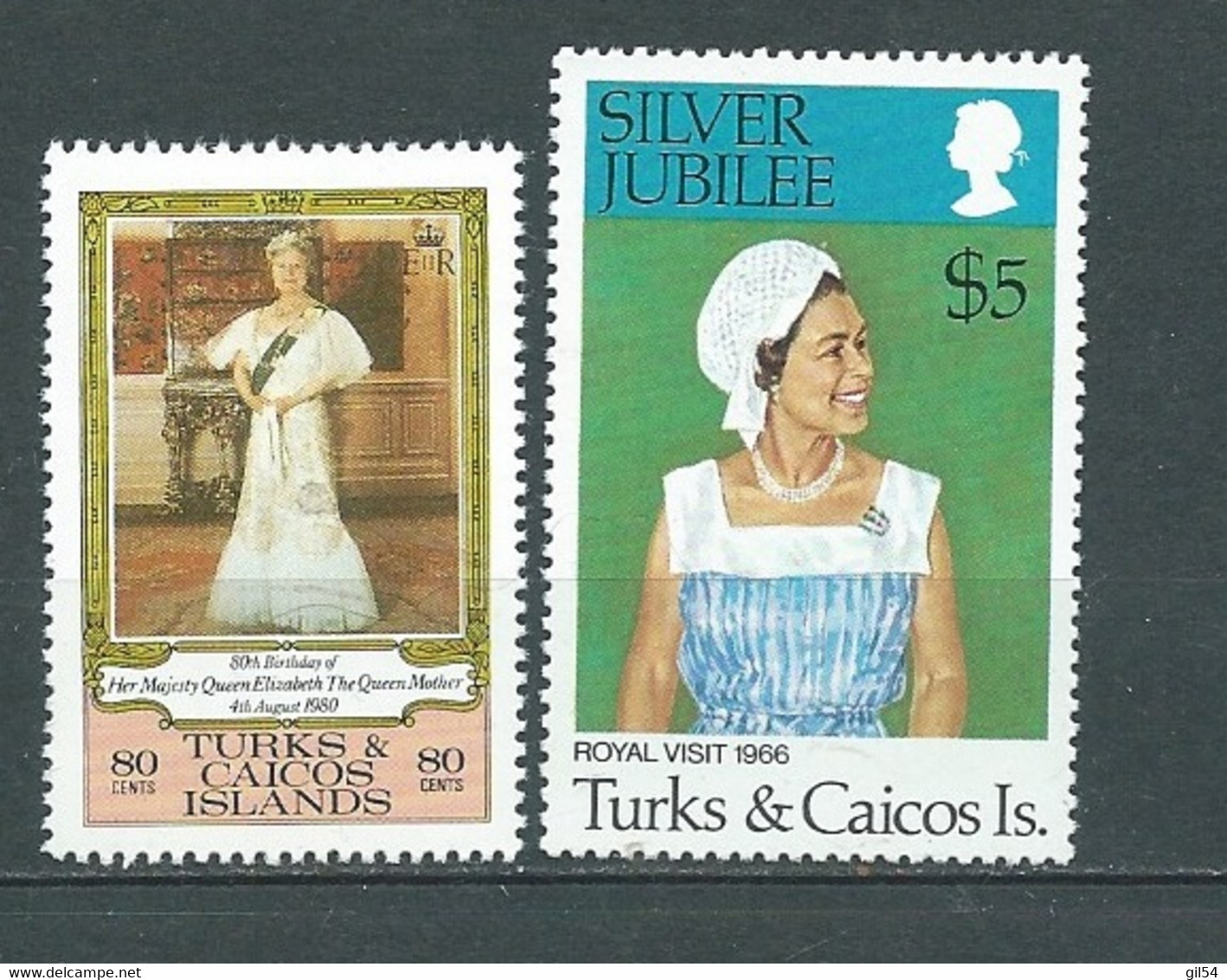 Turks Et Caiques  - Yvert Timbre Du Bloc N°7 + N° 494  -  Mala 10102 - Turks And Caicos