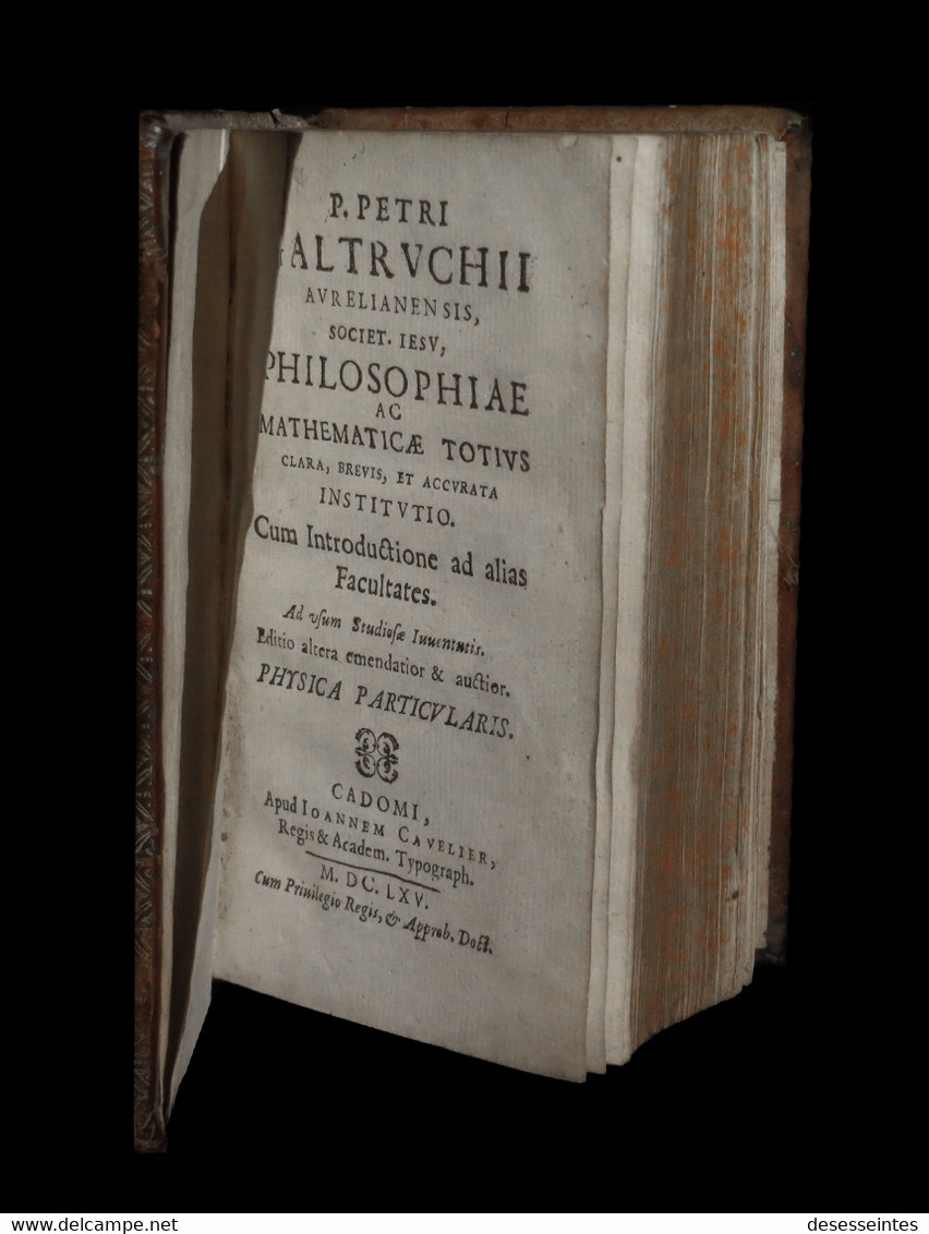 [Imp. CAEN PHILOSOPHIE MATHEMATIQUES] GAUTRUCHE / GALTRUCHII / GALTRUCHIUS Philosophiae Ac Mathematicae. - Bis 1700
