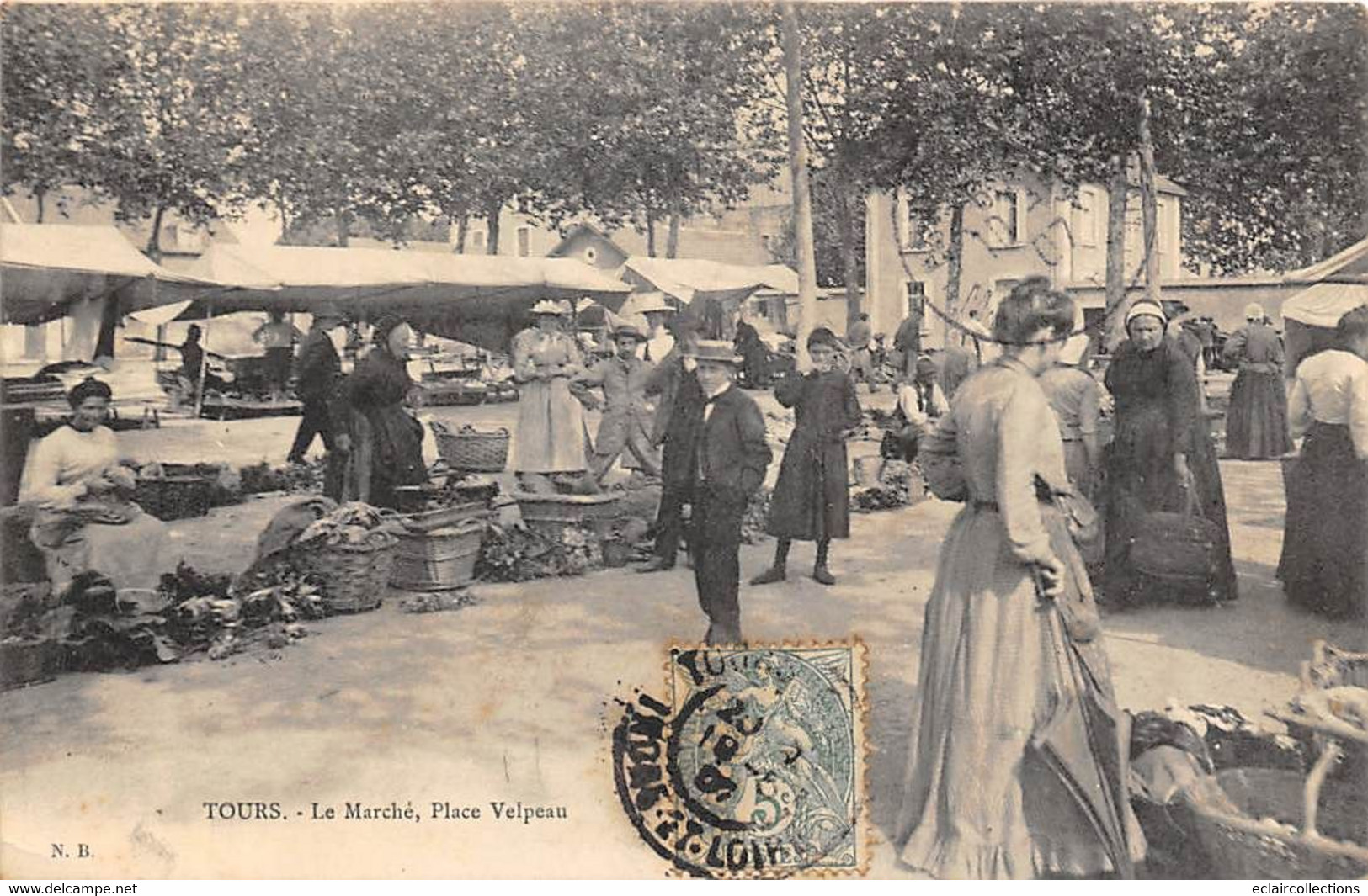 Tours     37      Foire  Ou Halles Ou Marchés:    Place Velpeau    - 3 -           (voir Scan) - Tours