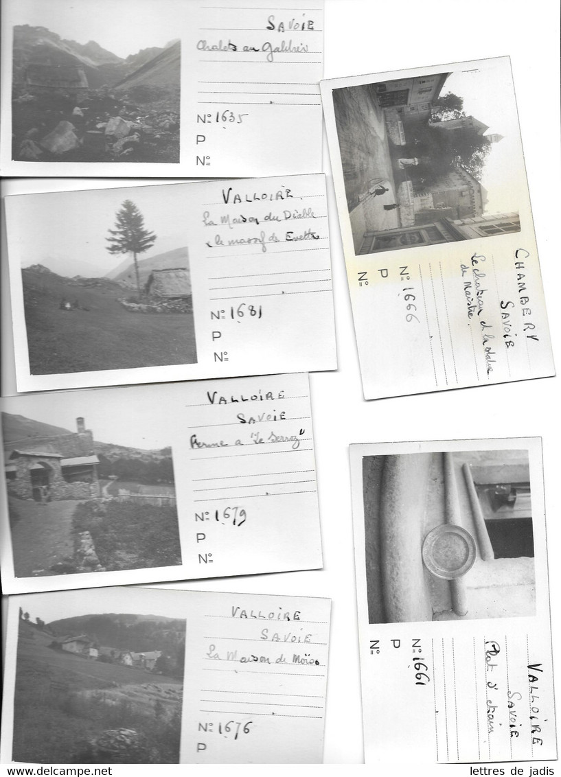 Archive VUITTON Lot De 6 Cartes Photos  VALLOIRE   CHAMBERY  TB - Andere & Zonder Classificatie