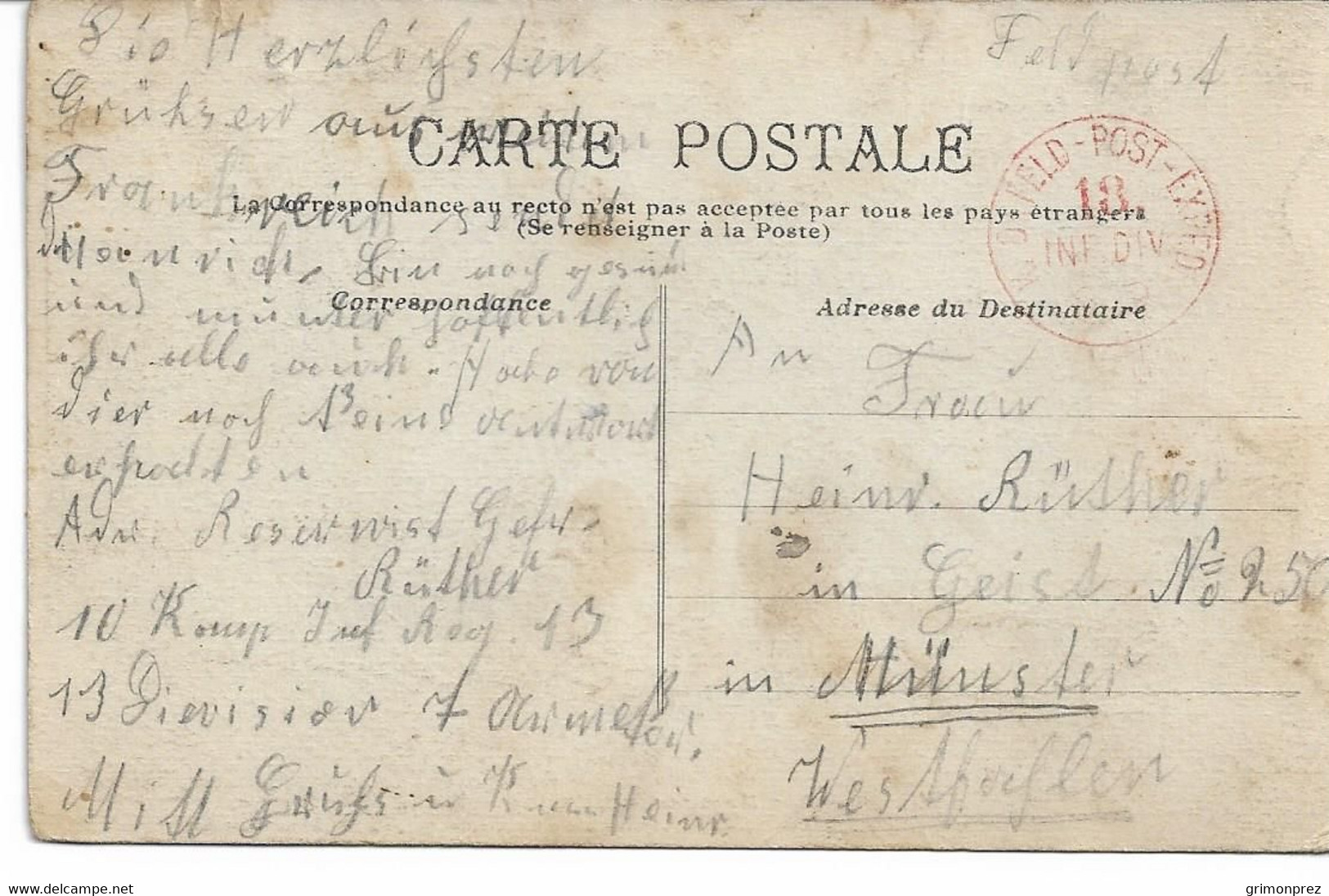 CPA AISNE 02 CREZANCY  LA Gare - Other & Unclassified