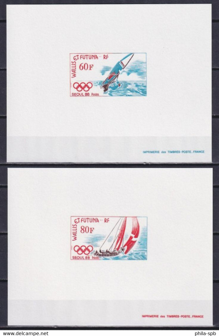 WALLIS AND FUTUNA 1988, Mi# 555-558, Deluxe Blocks, Sport, Olympics Seoul - Zomer 1988: Seoel