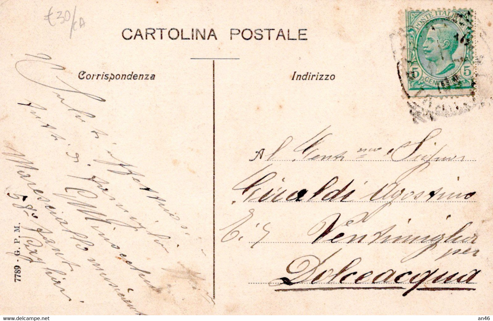 CAGLIARI-Largo Carlo Felice E Piazza Yenne-Vg Il1910 Per Dolceacqua -ORIGINALE 100% - - Cagliari