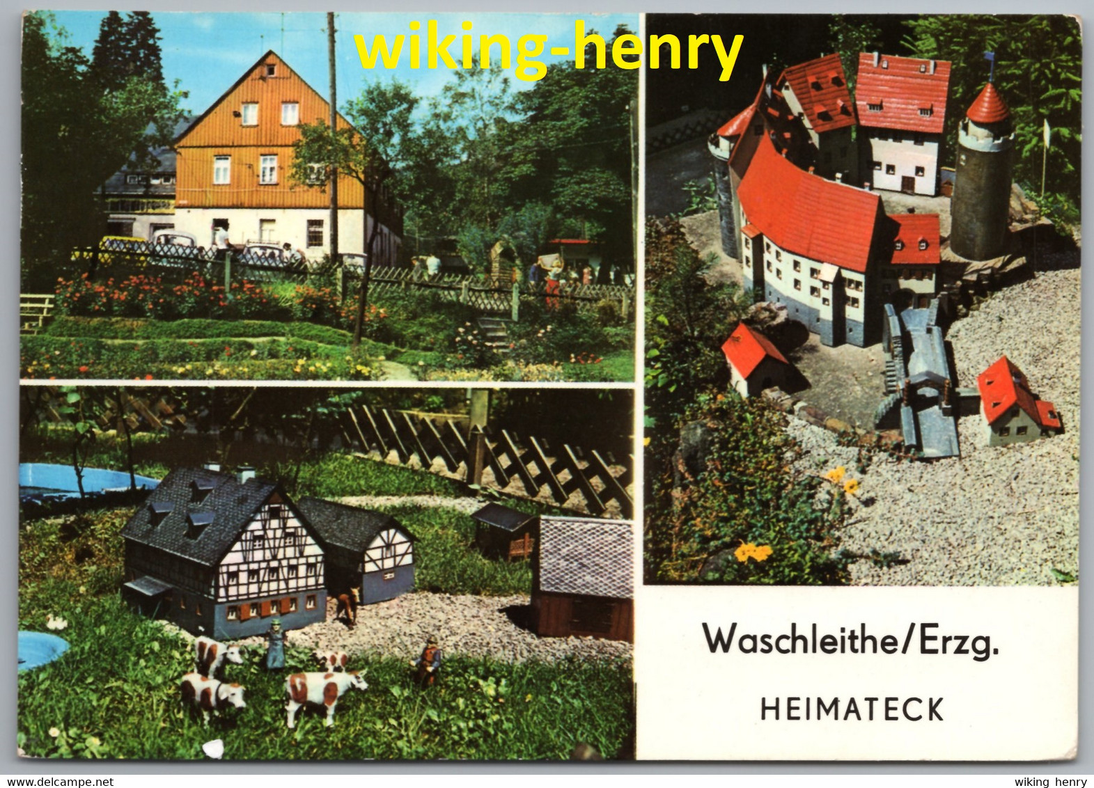 Grünhain Beierfeld Waschleithe - Heimateck 4   Version 1978 Miniaturdarstellungen Bedeutender Erzgebirgischer Gebäude - Grünhain