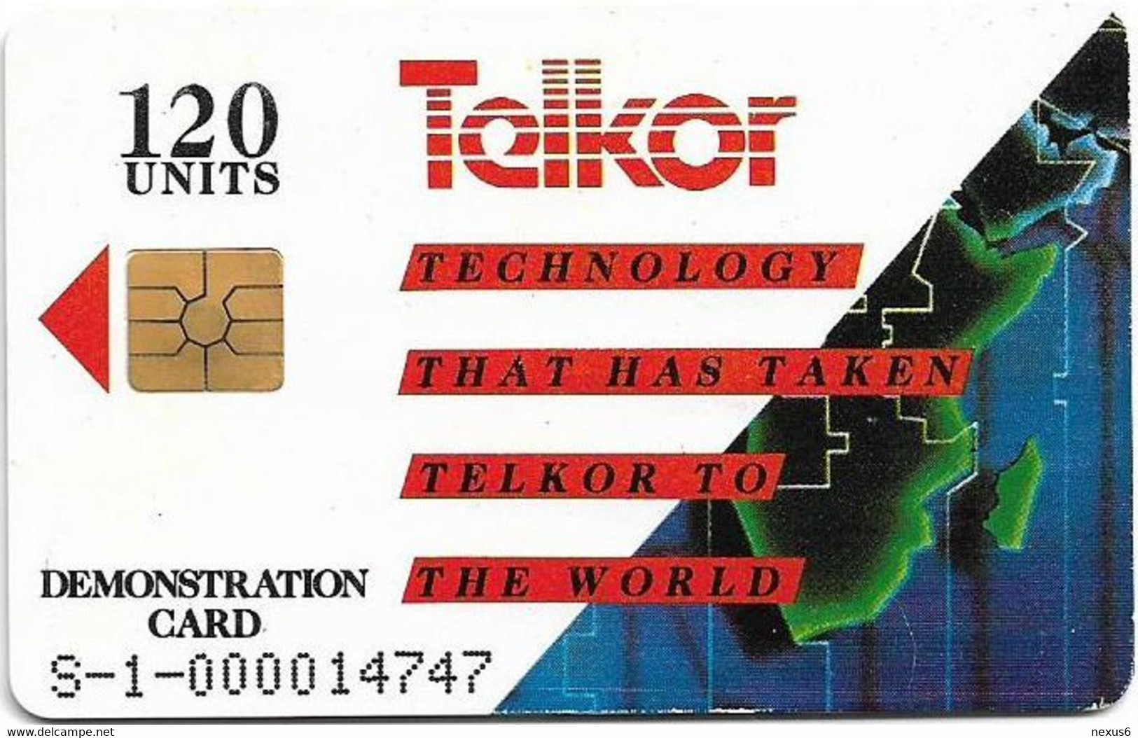 Zambia - Telkor Demonstration Card, Cn. S-1-0000xxxxx, 1993, 120Units, Mint - Sambia