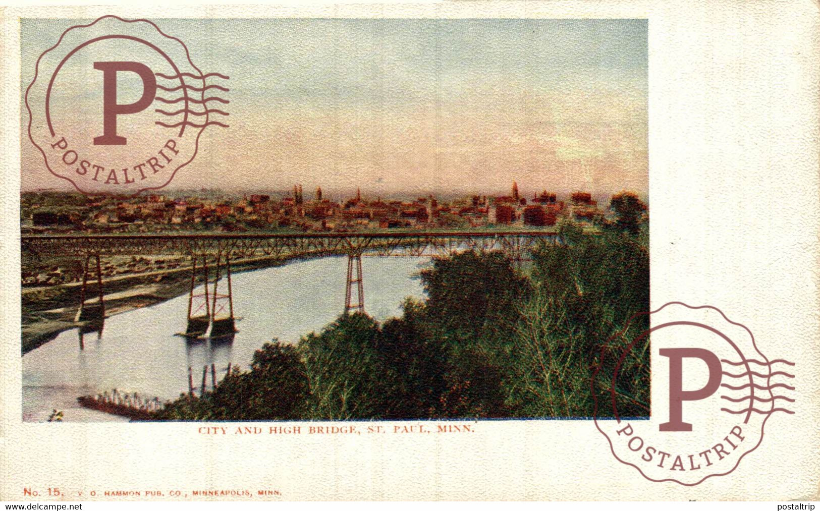 ST. PAUL, Minnesota, 1900-10s; High Bridge And City   USA - St Paul