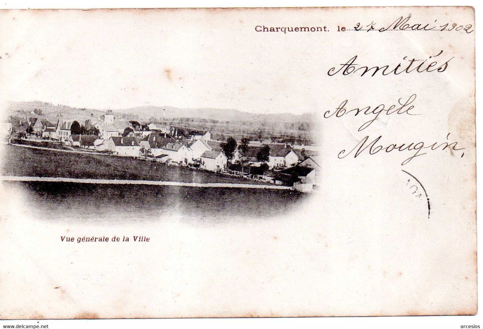 CHARQUEMONT Vue De La Ville - Other & Unclassified
