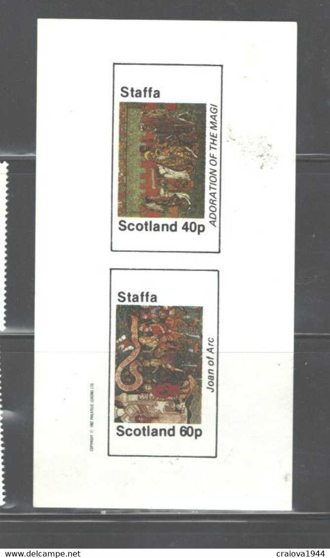 STAFFA - "SCOTLAND" IMPERF. MNH - Cinderella