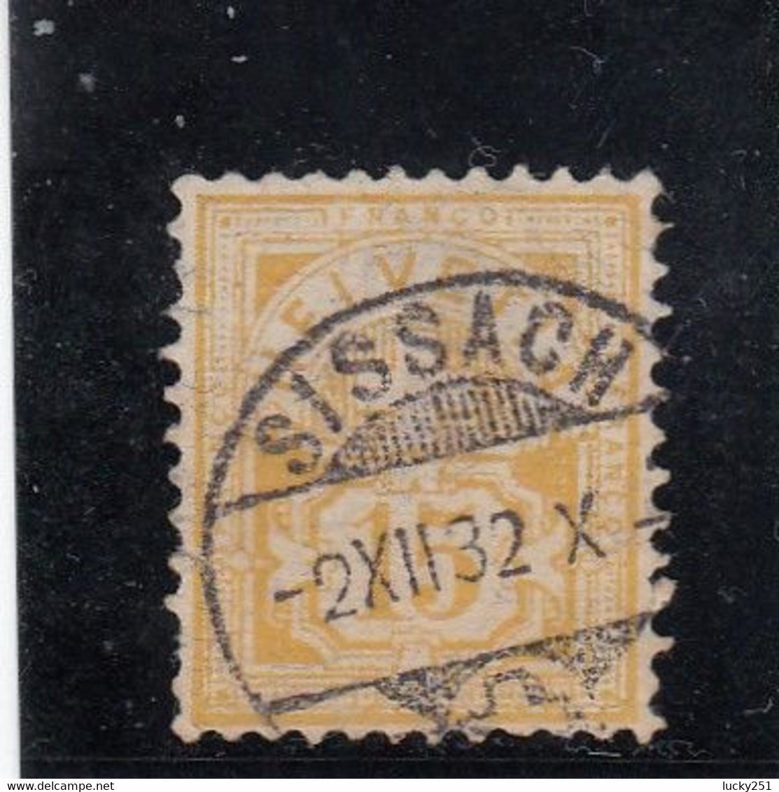 Suisse - Armoiries - N°Zumstein 57 - Oblitération Centrale "Sissach" 15c Jaune - 02/12/82 - Used Stamps