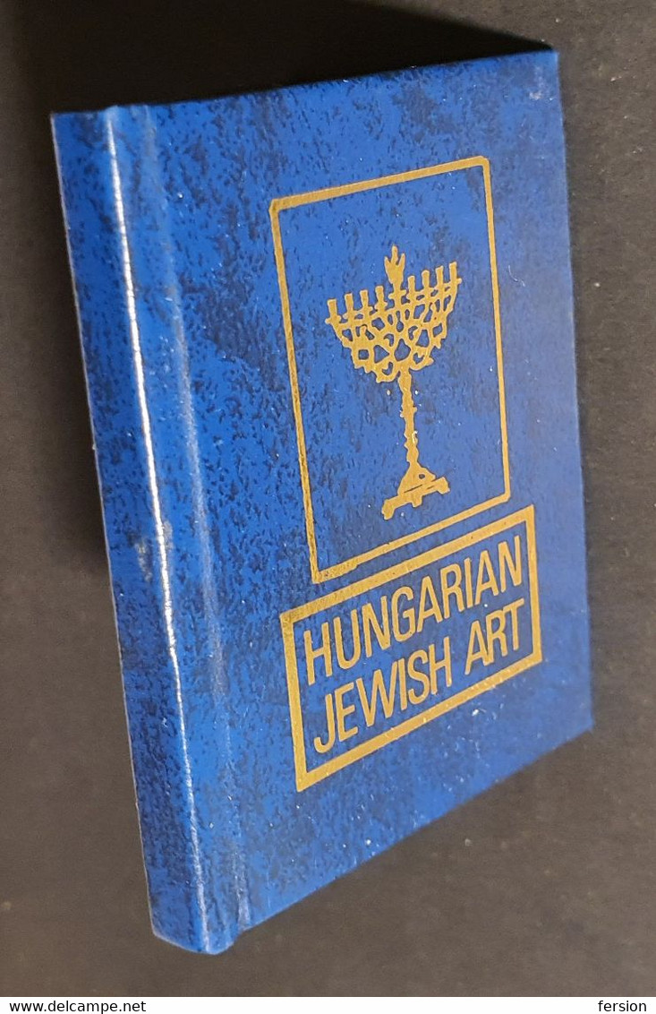 1984 1985 Hungarian Jewihs Art ( mini micro book - 50x65 mm ) - Judaica Stamp + Book