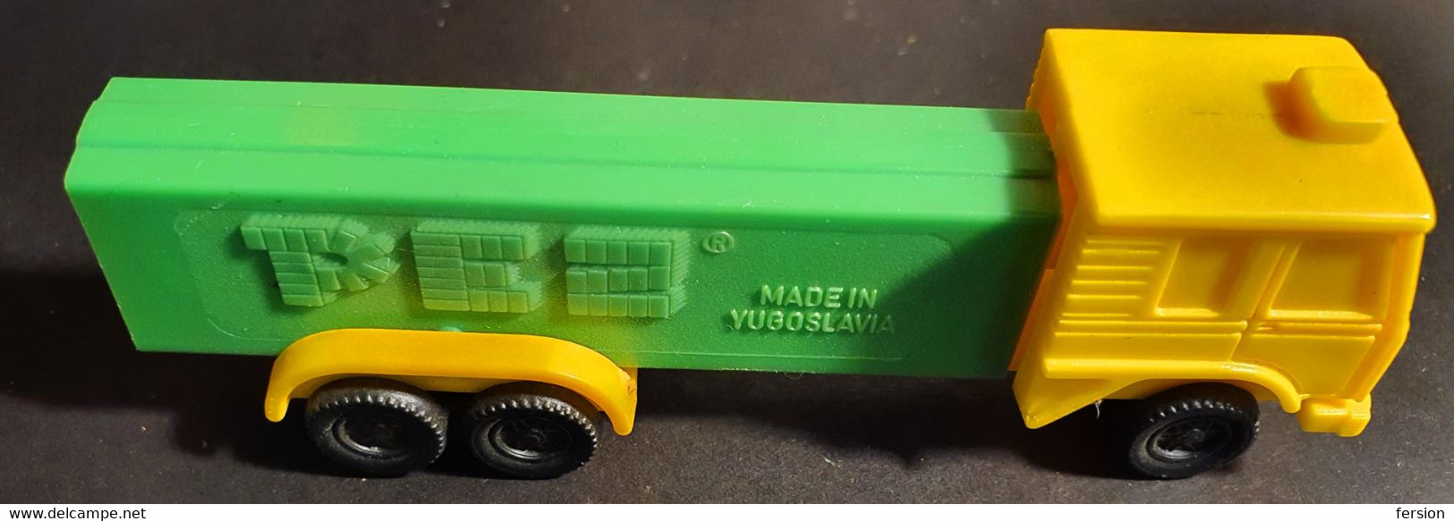 PEZ Candy Dispenser TRUCK ( Made In Yugoslavia ) Rare Pez Ditributer Kolinska Slovenia - Camion LKW - Pez