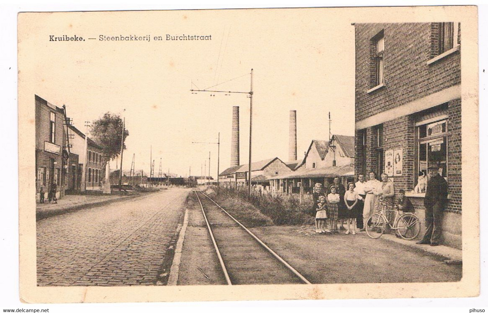 B-8474   KRUIBEKE : Steenbakkerij En Burchtstraat - Kruibeke