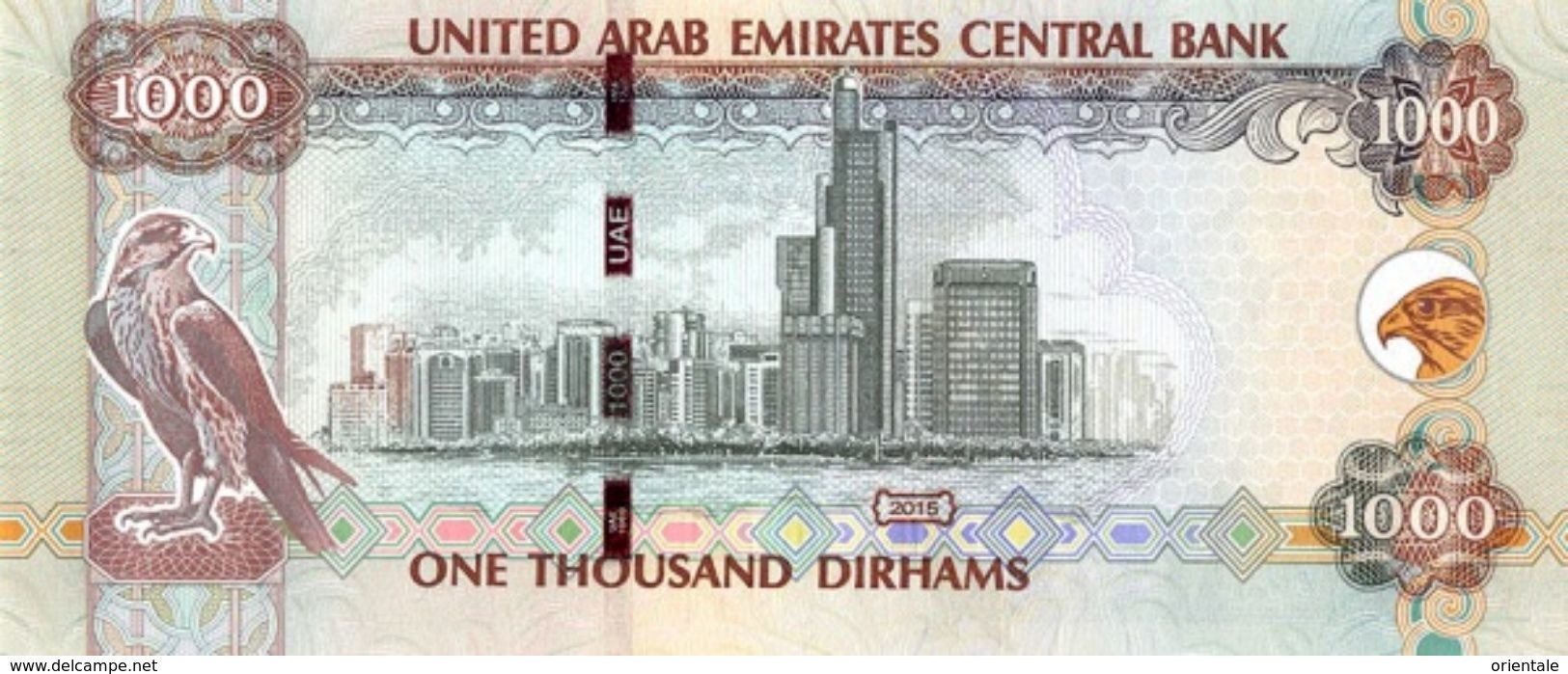 U.A.E. P. 33d 1000 D 2015 UNC - Emirati Arabi Uniti