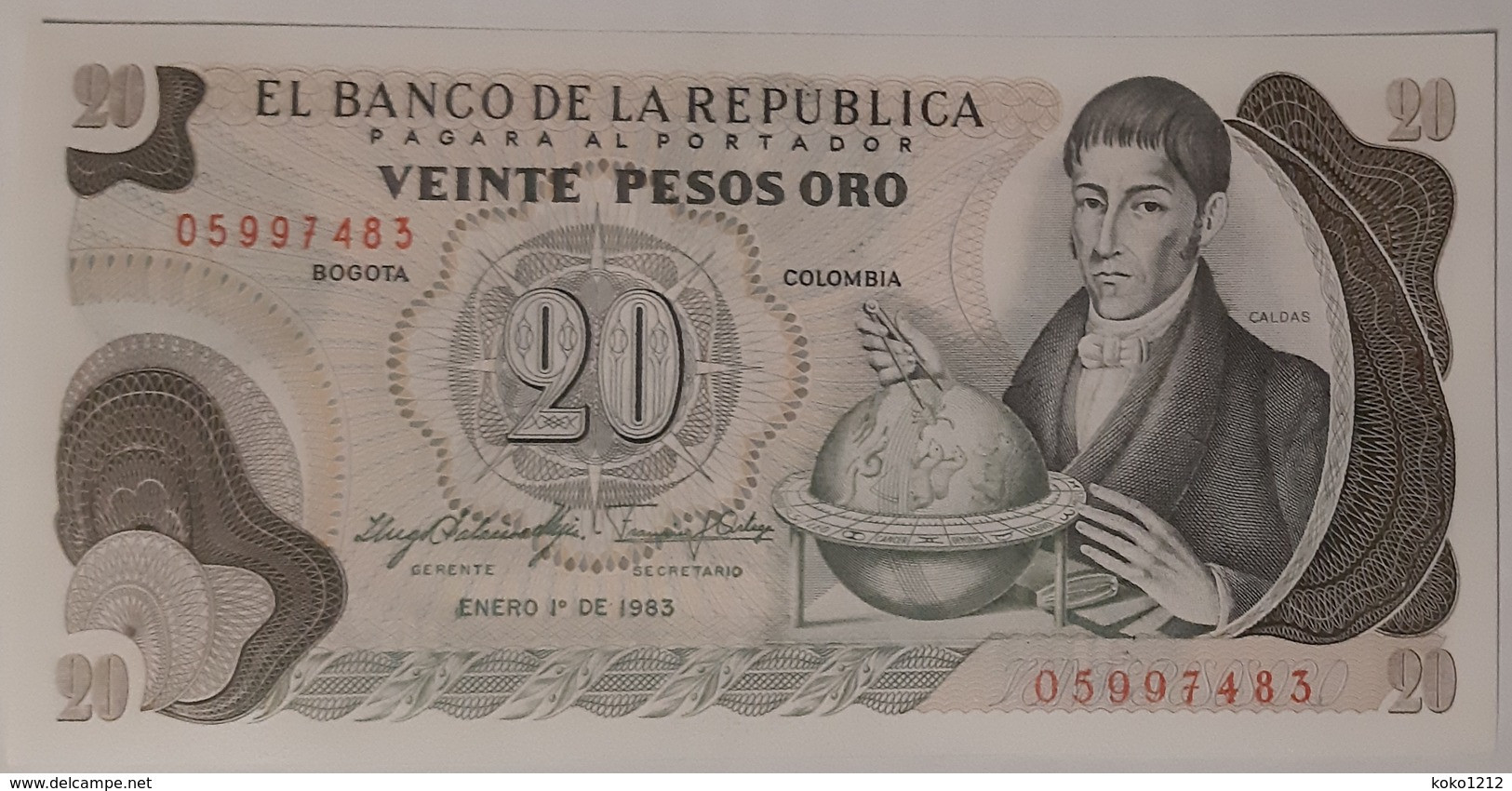 Colombia - 20 Pesos Oro - 1/01/1983 - UNC - Colombia