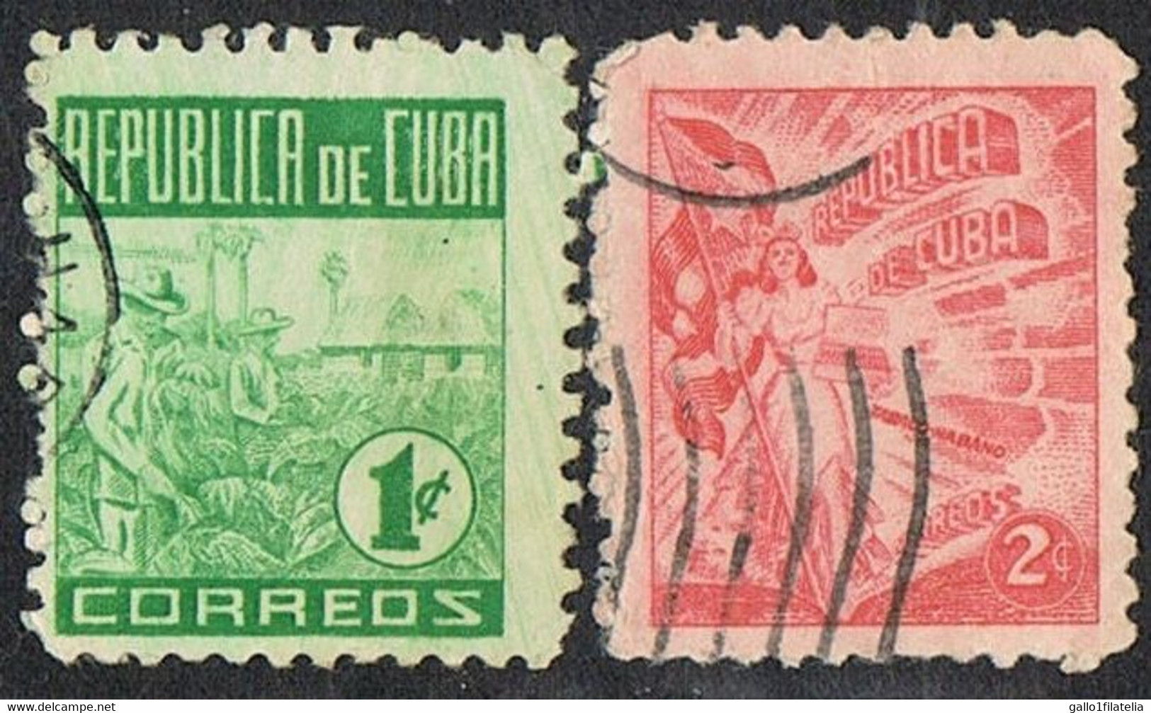 1948 - CUBA - POSTA ORDINARIA / POSTAL MAIL. USATO / USED - Oblitérés