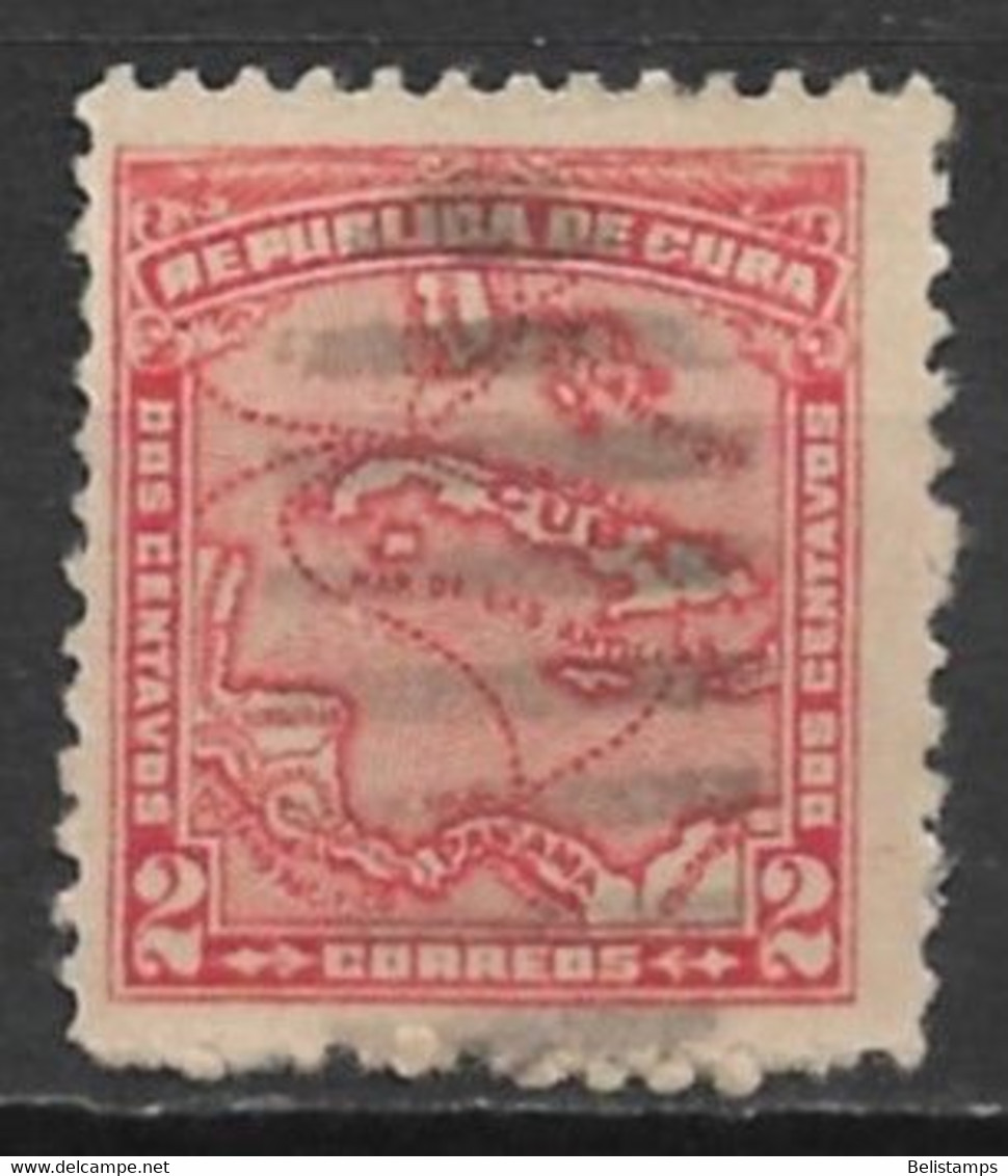 Cuba 1914. Scott #254 (U) Map Of Cuba - Used Stamps
