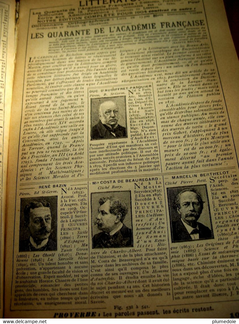 ALMANACH HACHETTE 1904  Petite Encyclopédie Populaire De La Vie Pratique. Calendrier . Benjamin RABIER . VAN MUYDEN - Grossformat : 1901-20