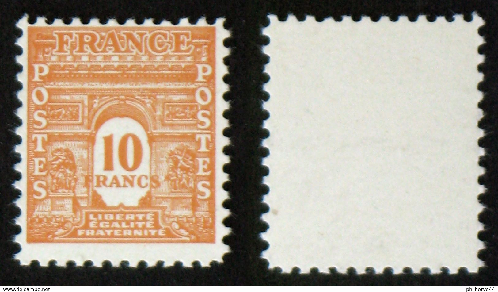 N° 629 10F ARC DE TRIOMPHE NEUF N** Cote 37€ - 1944-45 Arco Del Triunfo