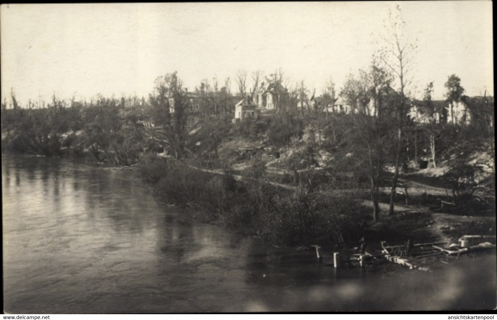 Photo CPA Guignicourt Aisne, Blick Auf Den Ort, Nov. 1917 - Other & Unclassified