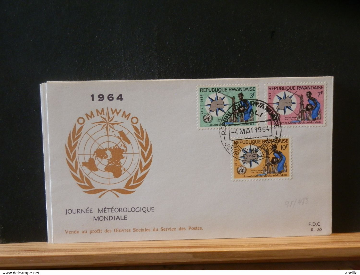 95/489  FDC  RWANDA  1964 - 1962-1969