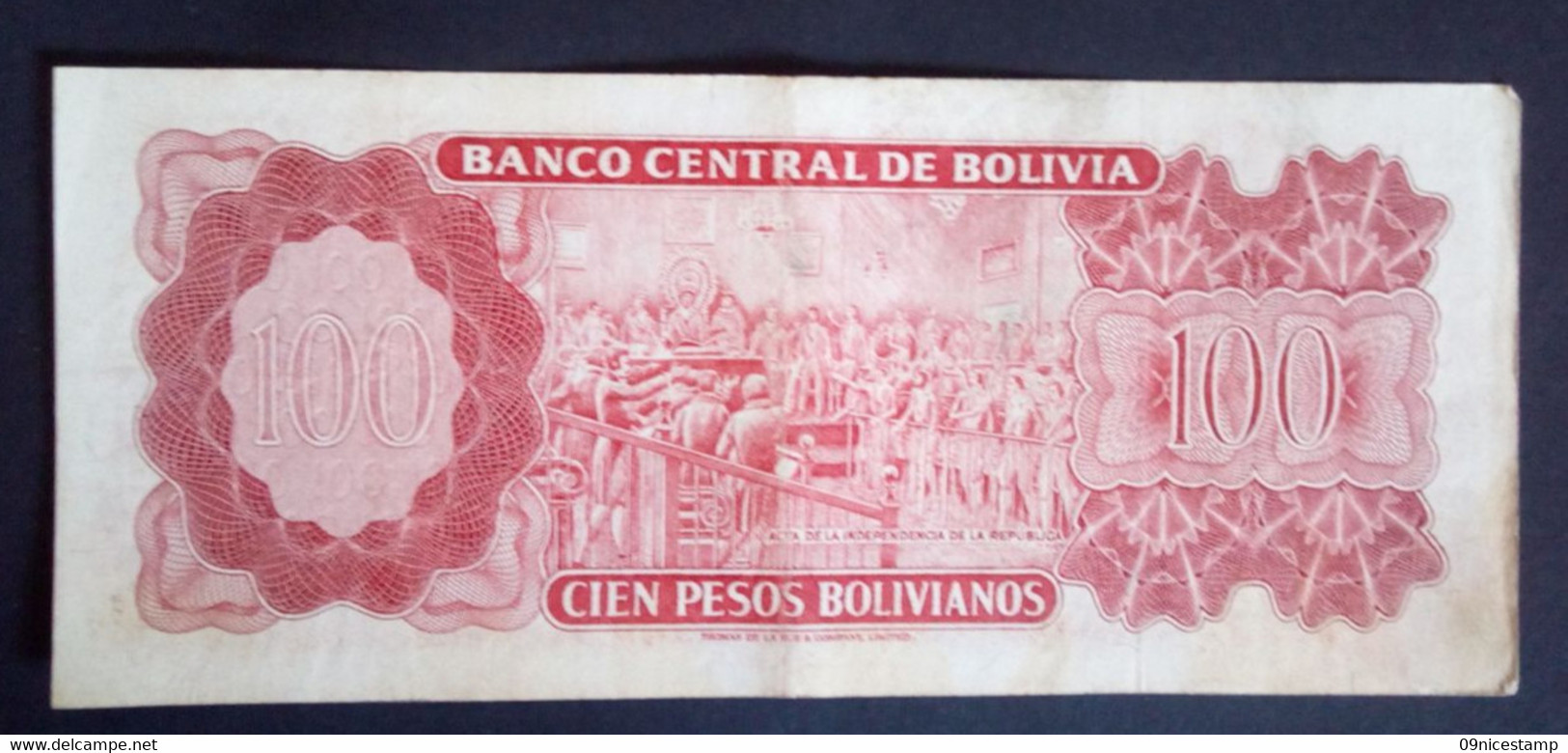 Banknote, Used, From Bolivia, Year 1962 (read Text) - Bolivie