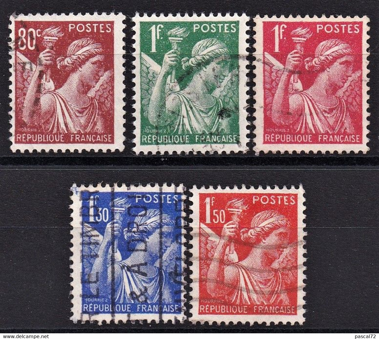 1934-41 Y&T N° 431 0 435 Série Complète 5 Valeurs Oblitérés - Used Stamps