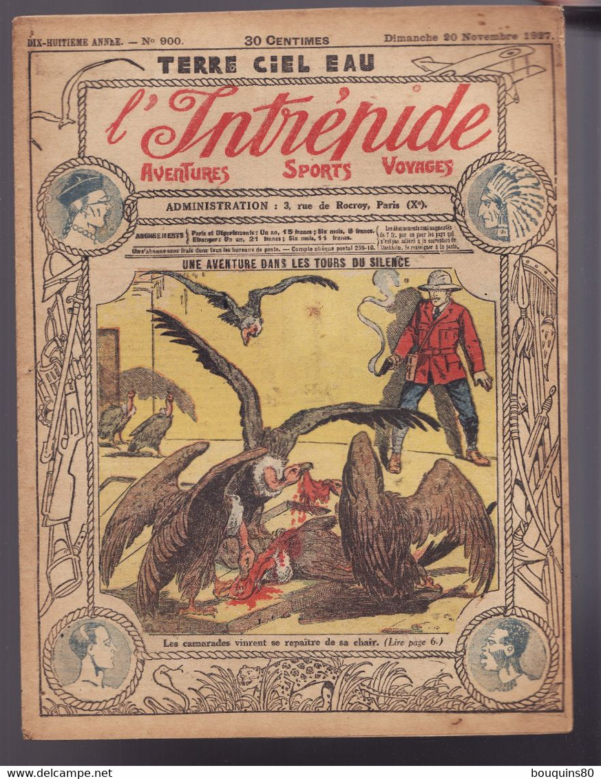 L'INTREPIDE N°900 Novembre 1927 - L'Intrépide