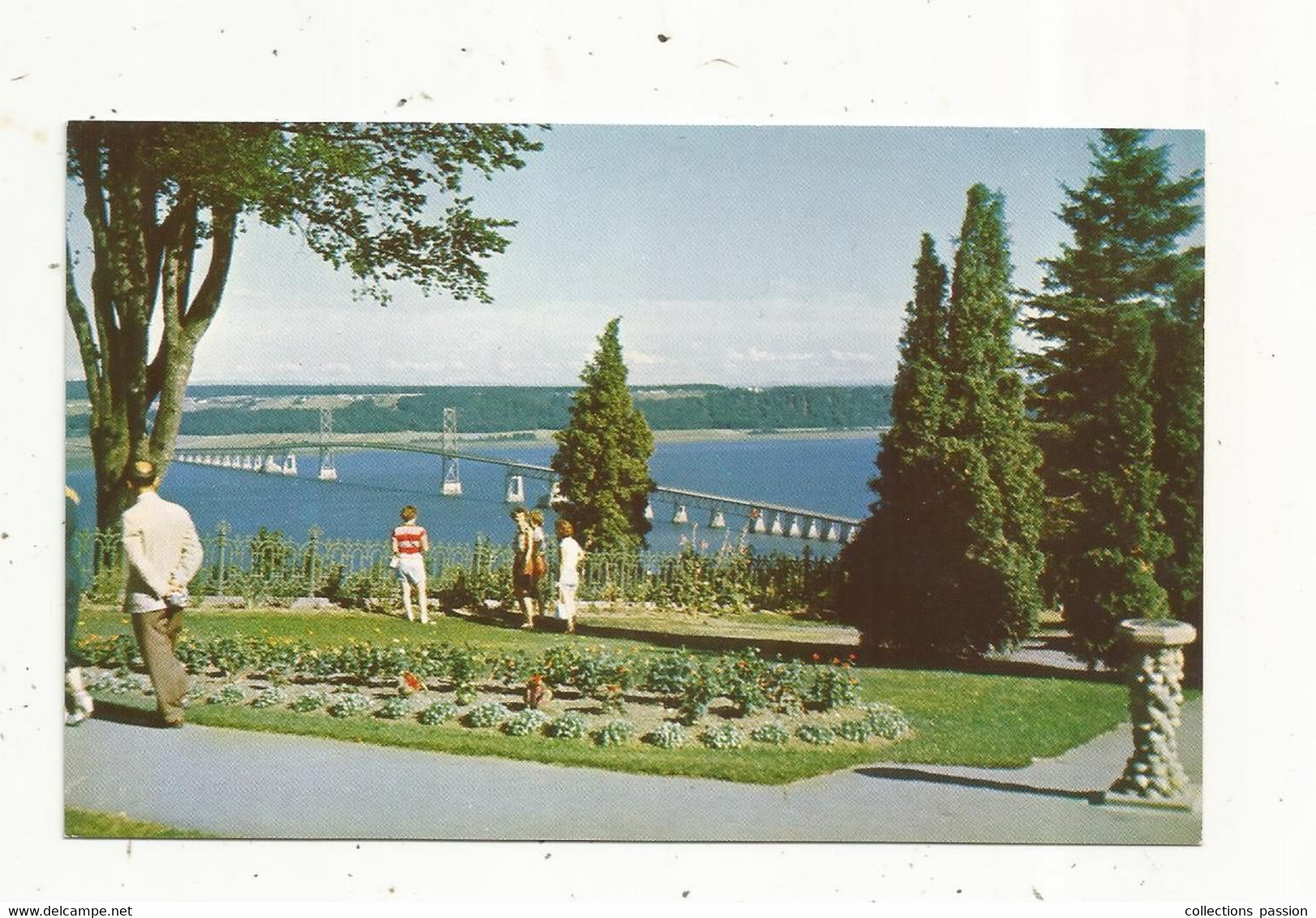 Cp, CANADA, Quebec, Pont De L'ile D'ORLEANS , Photo S.J. Hayward, écrite, Island Of Orleans Bridge - Québec - Les Rivières