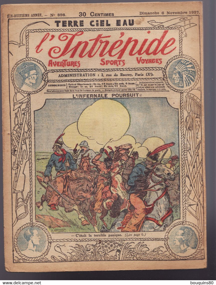 L'INTREPIDE N°898 Novembre 1927 - L'Intrépide