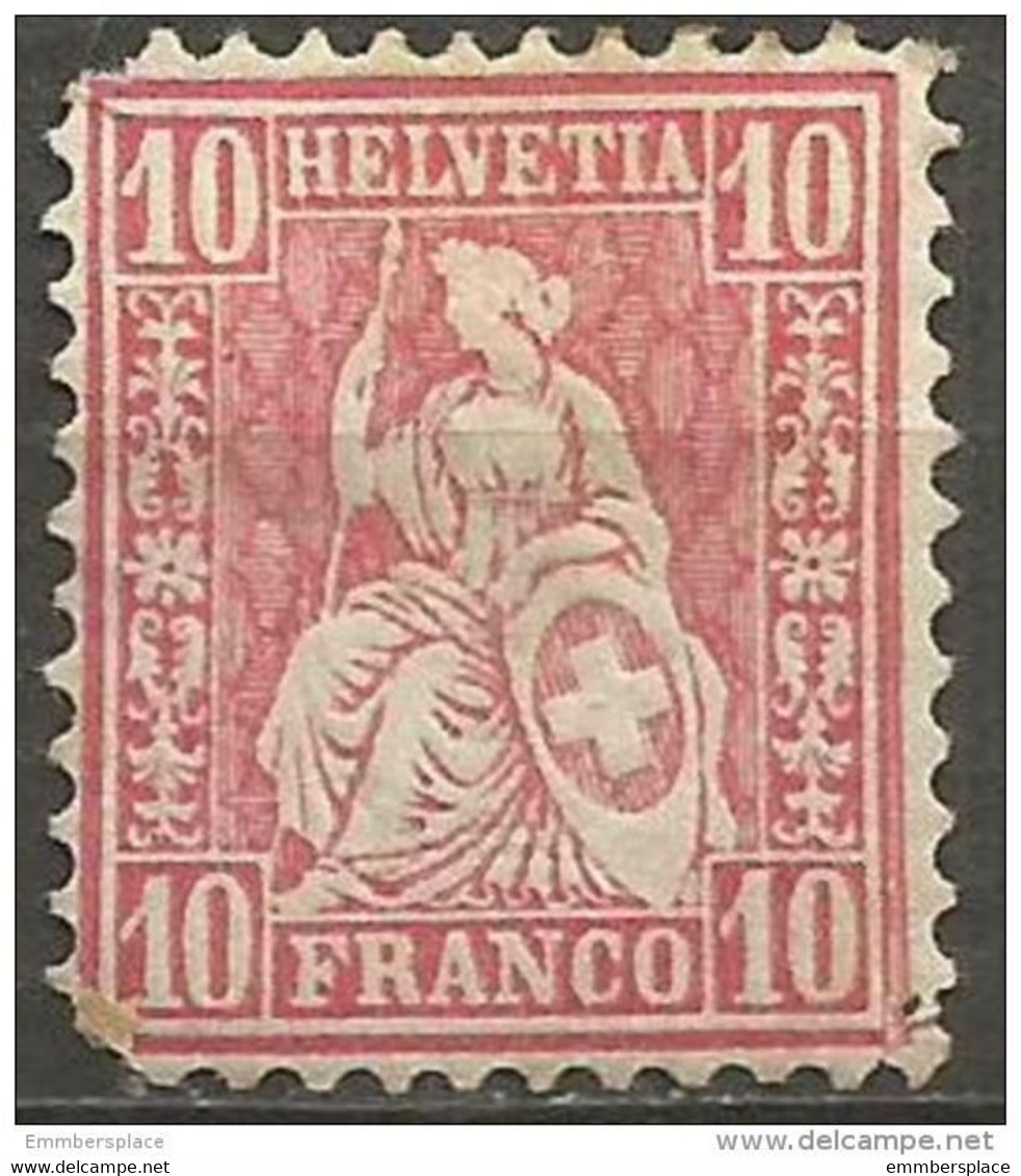 Switzerland - 1881 Sitting Helvetia 10c MH  Sc 62 - Ongebruikt