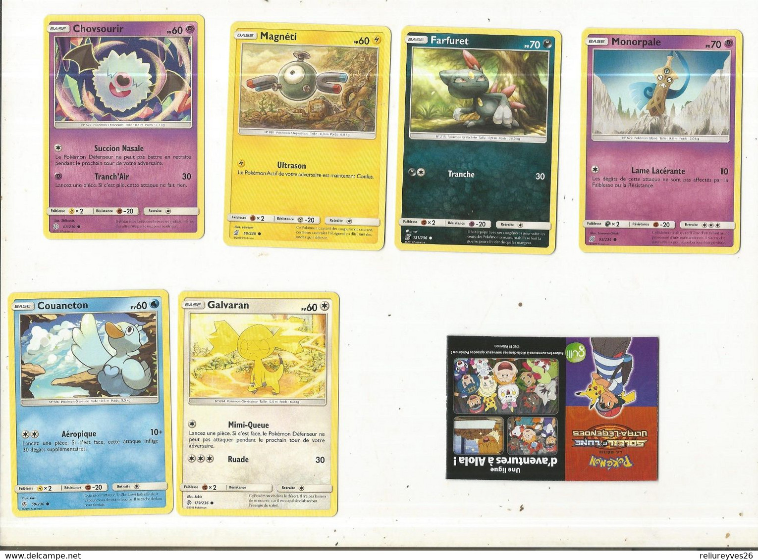 Trading Cards , Lot De 6 Cartes Pokémon - Lots & Collections