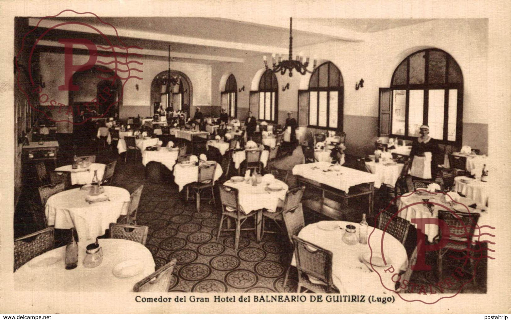 Comedor De Gran Hotel Del Balneario DE GUITIRIZ   GALICIA ESPAÑA - Lugo