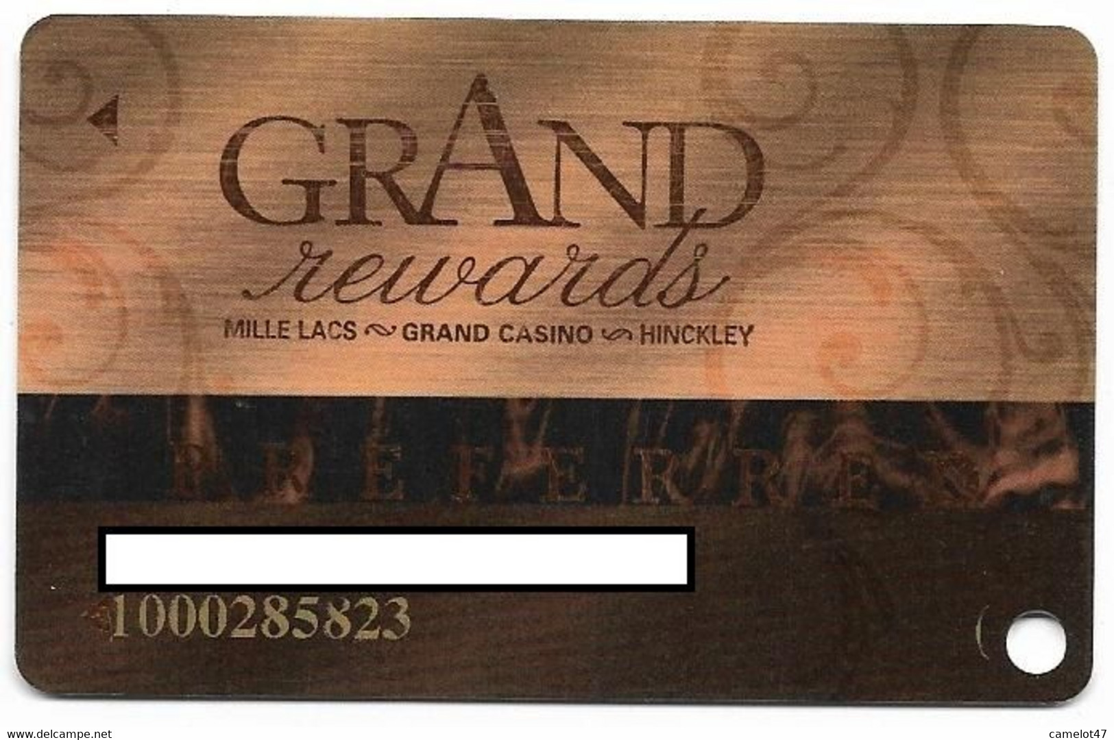 Grand Casino Mille Lacs, Onamia, MN, U.S.A. Older Used Slot Or Player's Card, # Grandmillelacs-3 - Casinokarten