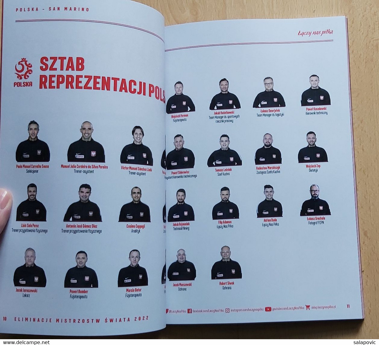 Poland V San Marino QUALIFICATIONS FOR FIFA WORLD CUP QATAR 2022, 9. 10. 2021 FOOTBALL CROATIA FOOTBALL MATCH PROGRAM - Libri