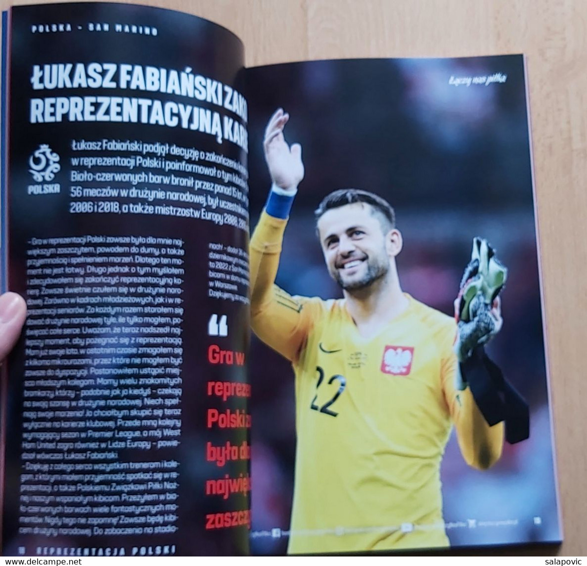 Poland V San Marino QUALIFICATIONS FOR FIFA WORLD CUP QATAR 2022, 9. 10. 2021 FOOTBALL CROATIA FOOTBALL MATCH PROGRAM - Bücher