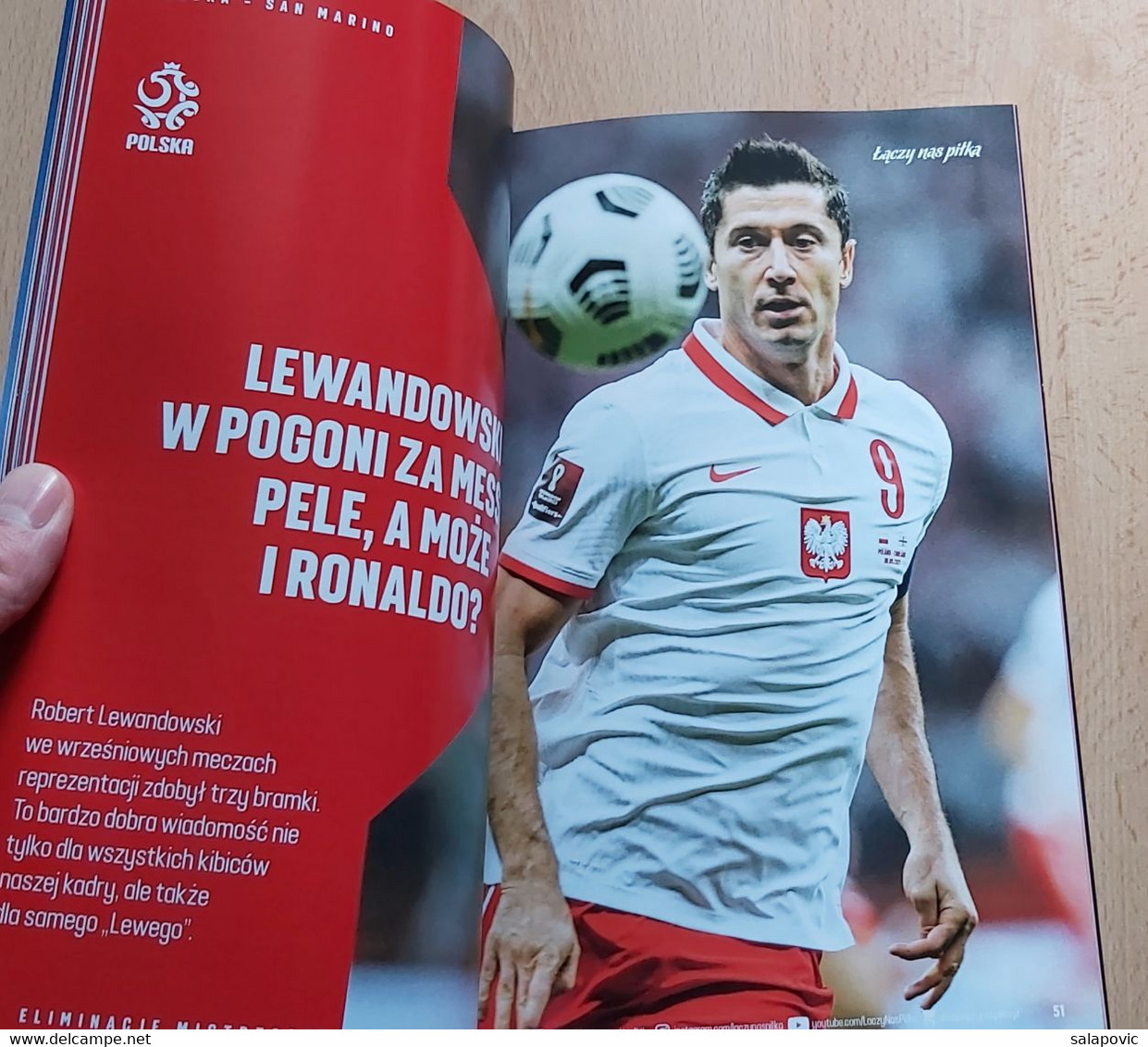 Poland V San Marino QUALIFICATIONS FOR FIFA WORLD CUP QATAR 2022, 9. 10. 2021 FOOTBALL CROATIA FOOTBALL MATCH PROGRAM - Libros