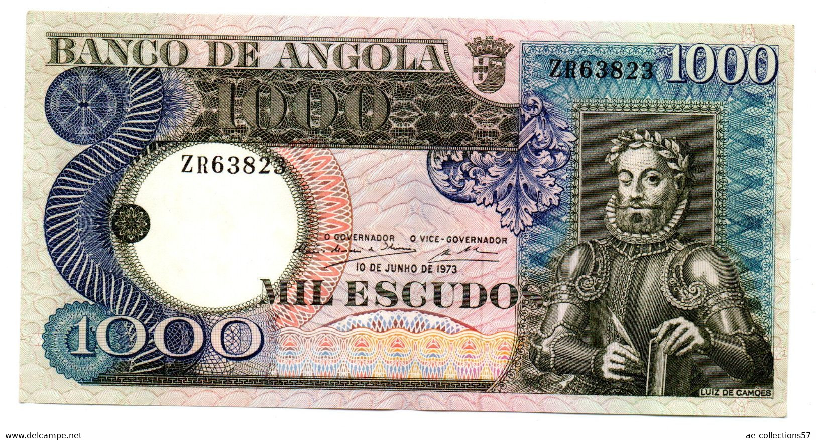 Angola - 1000 Escudos  10 /6/1973 -  état  SUP+ - Angola