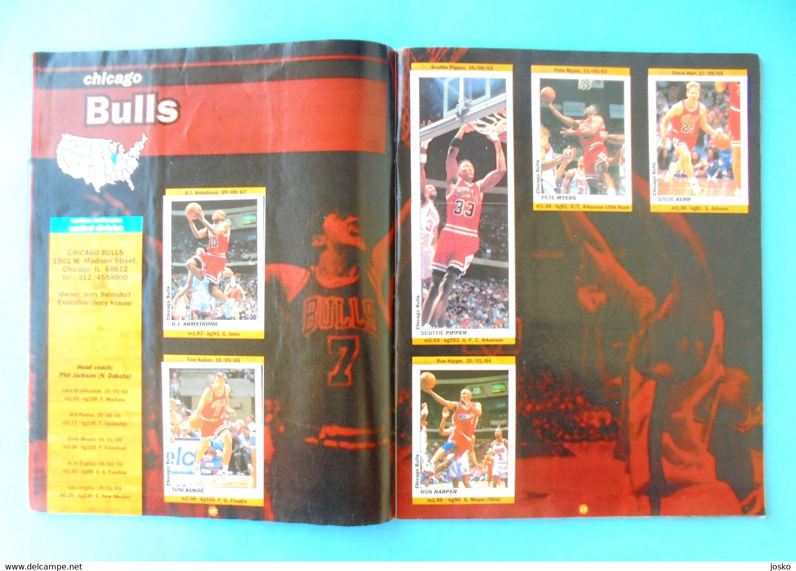 BASKETBALL (KOSARKA) USA 94-95 Croatia COMPLETE album SL Italy Michael Jordan Scottie Pippen Dennis Rodman Ewing Malone