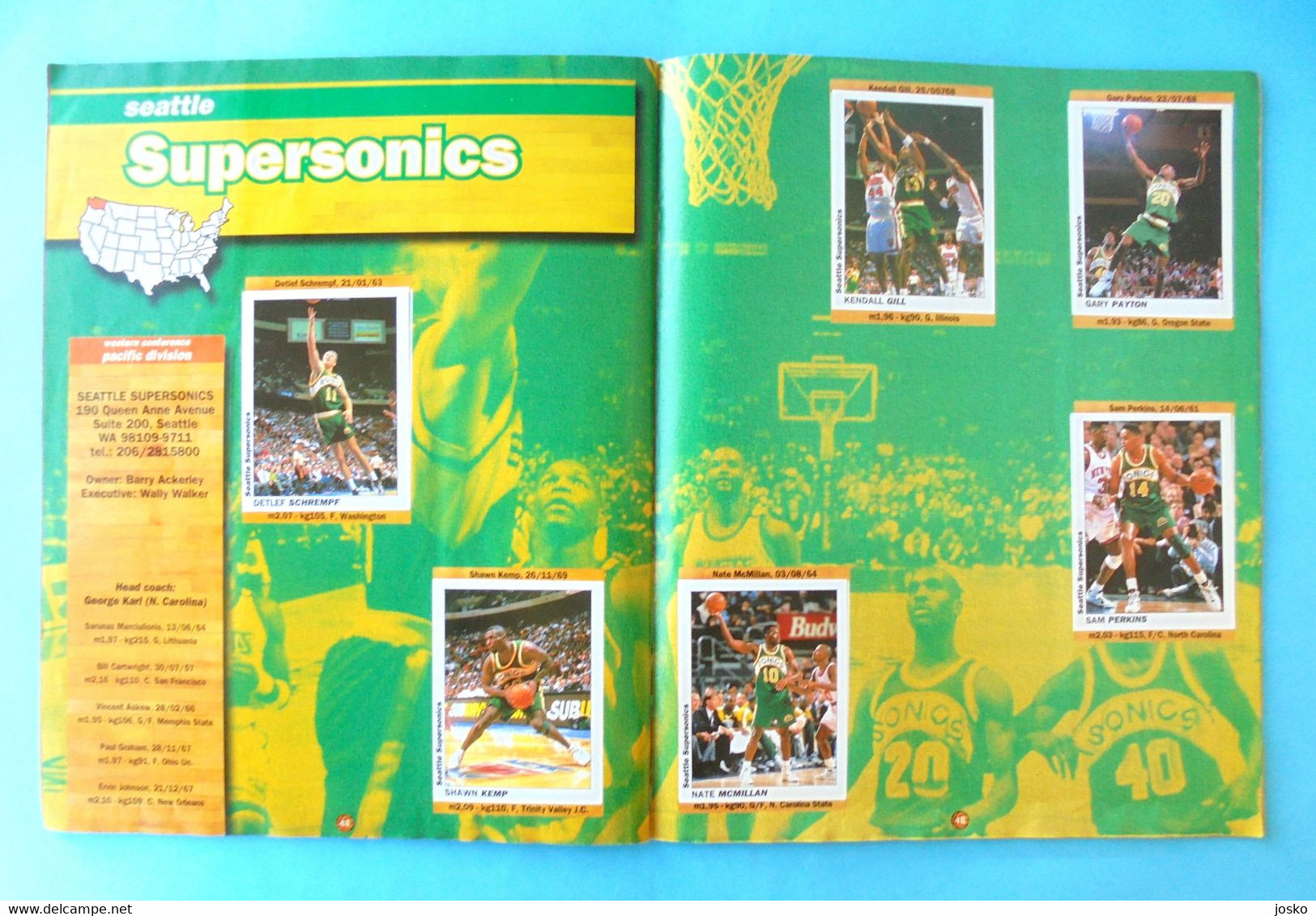 BASKETBALL (KOSARKA) USA 94-95 Croatia COMPLETE album SL Italy Michael Jordan Scottie Pippen Dennis Rodman Ewing Malone