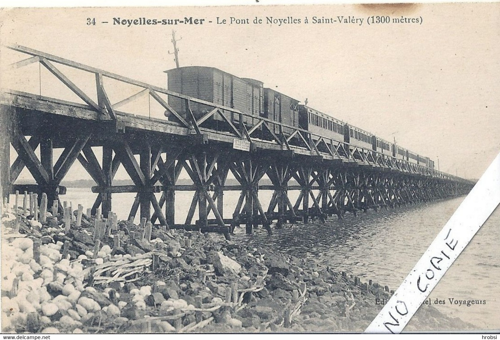 80  Noyelles Sur Mer, Le Pont Avec Train - Noyelles-sur-Mer