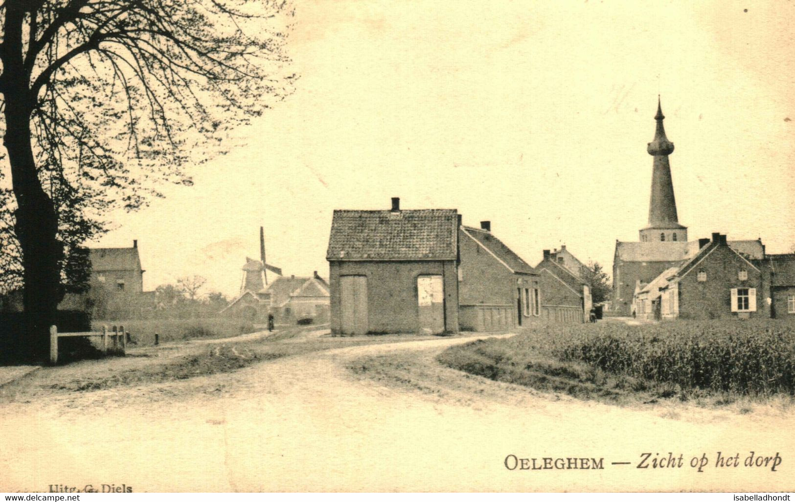 Oelegem Oeleghem Zicht Op Het  Dorp - Ranst