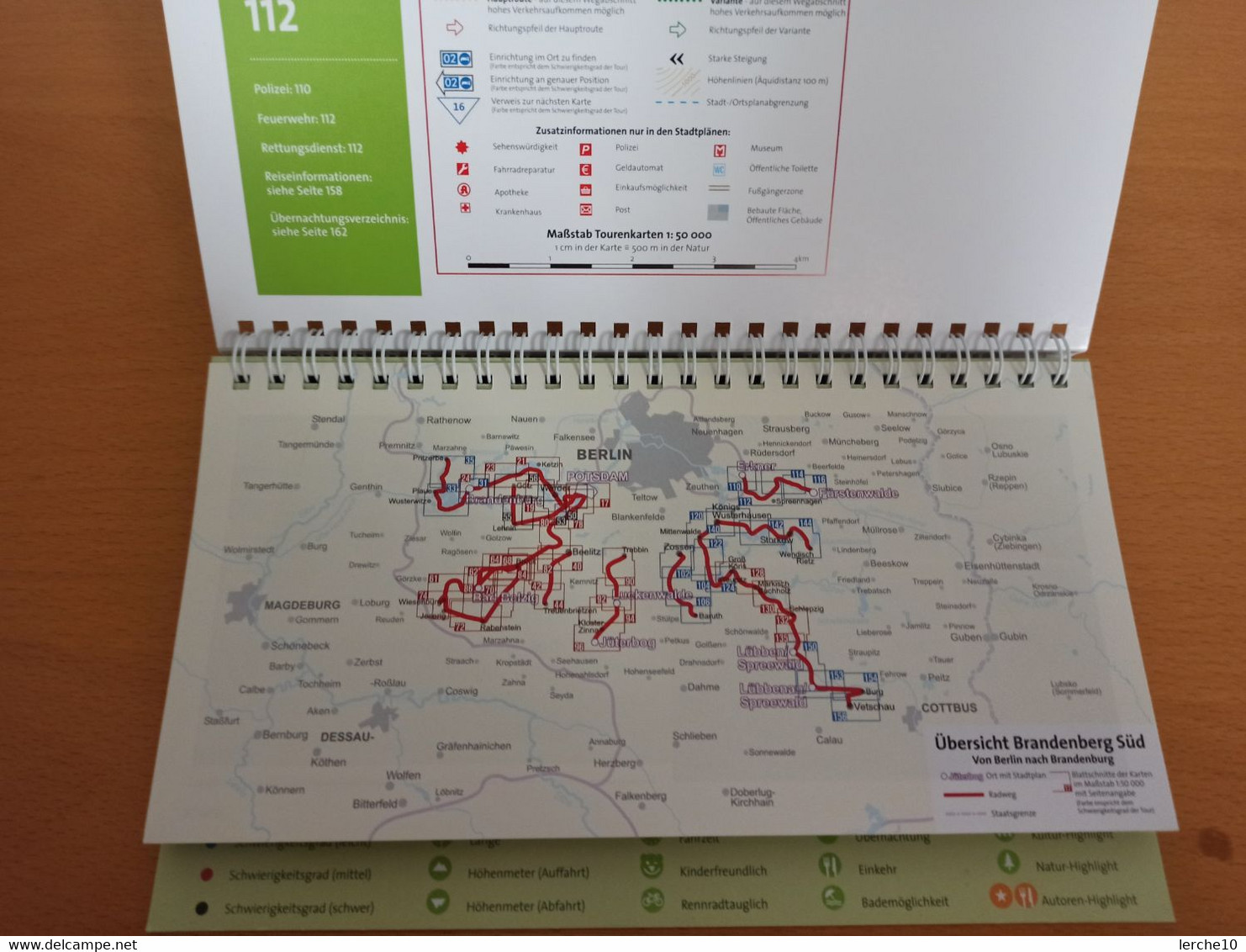 Fahrradführer Mit Karten Brandenburg Süd - Mappemondes