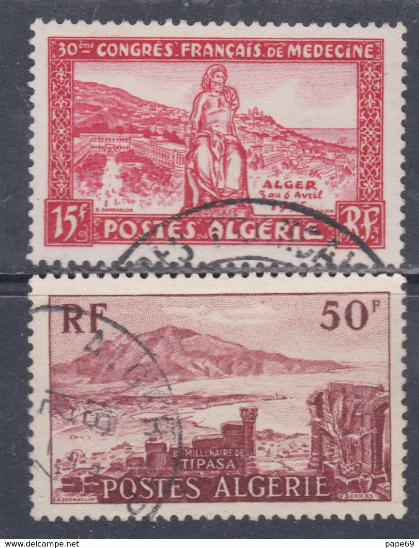 Algérie N° 326 / 27 O  Les 2 Valeurs Oblitérées Sinon TB - Unused Stamps