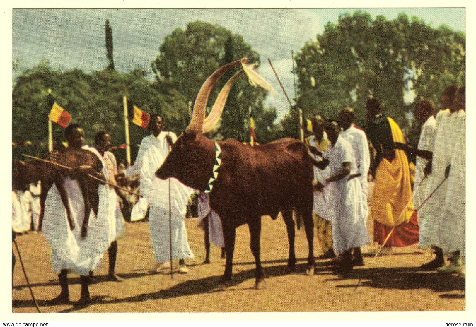 a0005	[Postkaarten] Reis van de Koning in Congo - Zomer 1955 (Boudewijn Baudouin voyage au). - Lot van 58 postkaarten