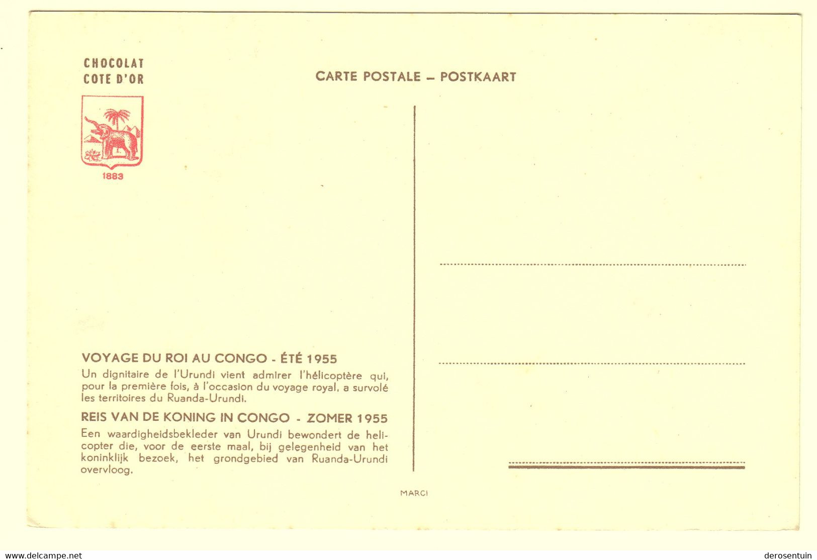 a0005	[Postkaarten] Reis van de Koning in Congo - Zomer 1955 (Boudewijn Baudouin voyage au). - Lot van 58 postkaarten