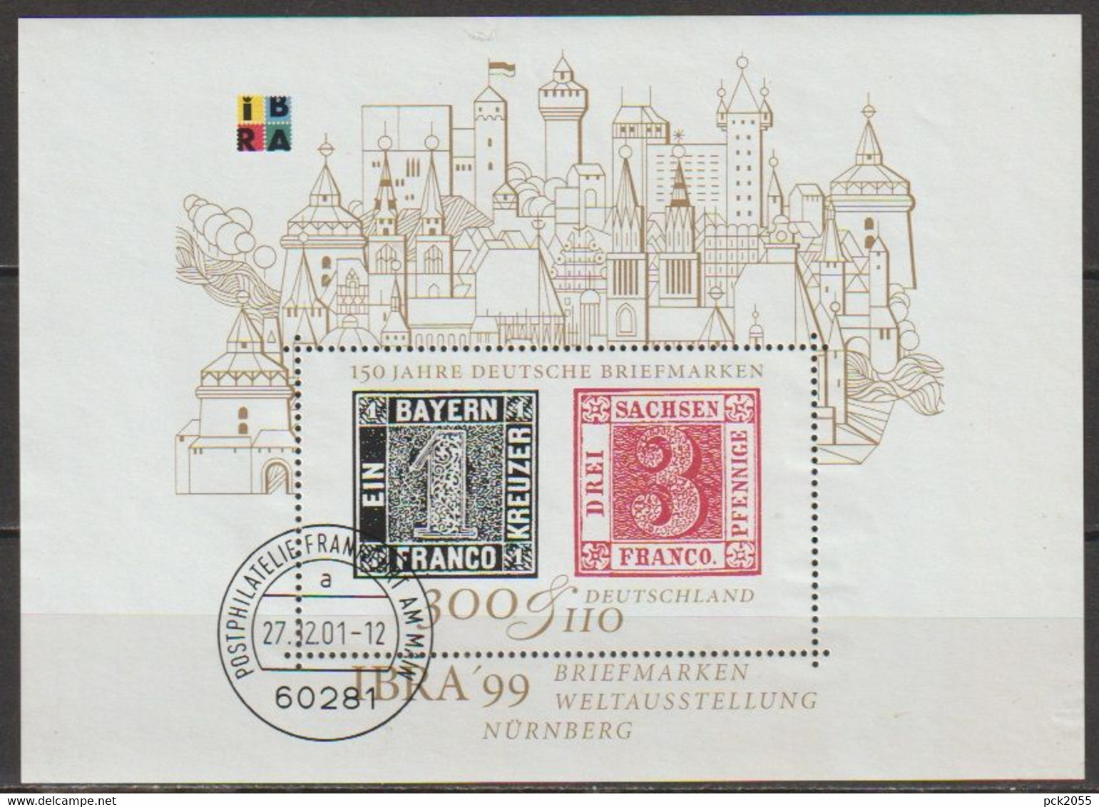 BRD 1999 MiNr.2041 Block 46 O Gest. Postphilatelie Frankfurt Briefmarkenausstellung IBRA 98 Nürnberg ( Bl.172 ) - Altri & Non Classificati