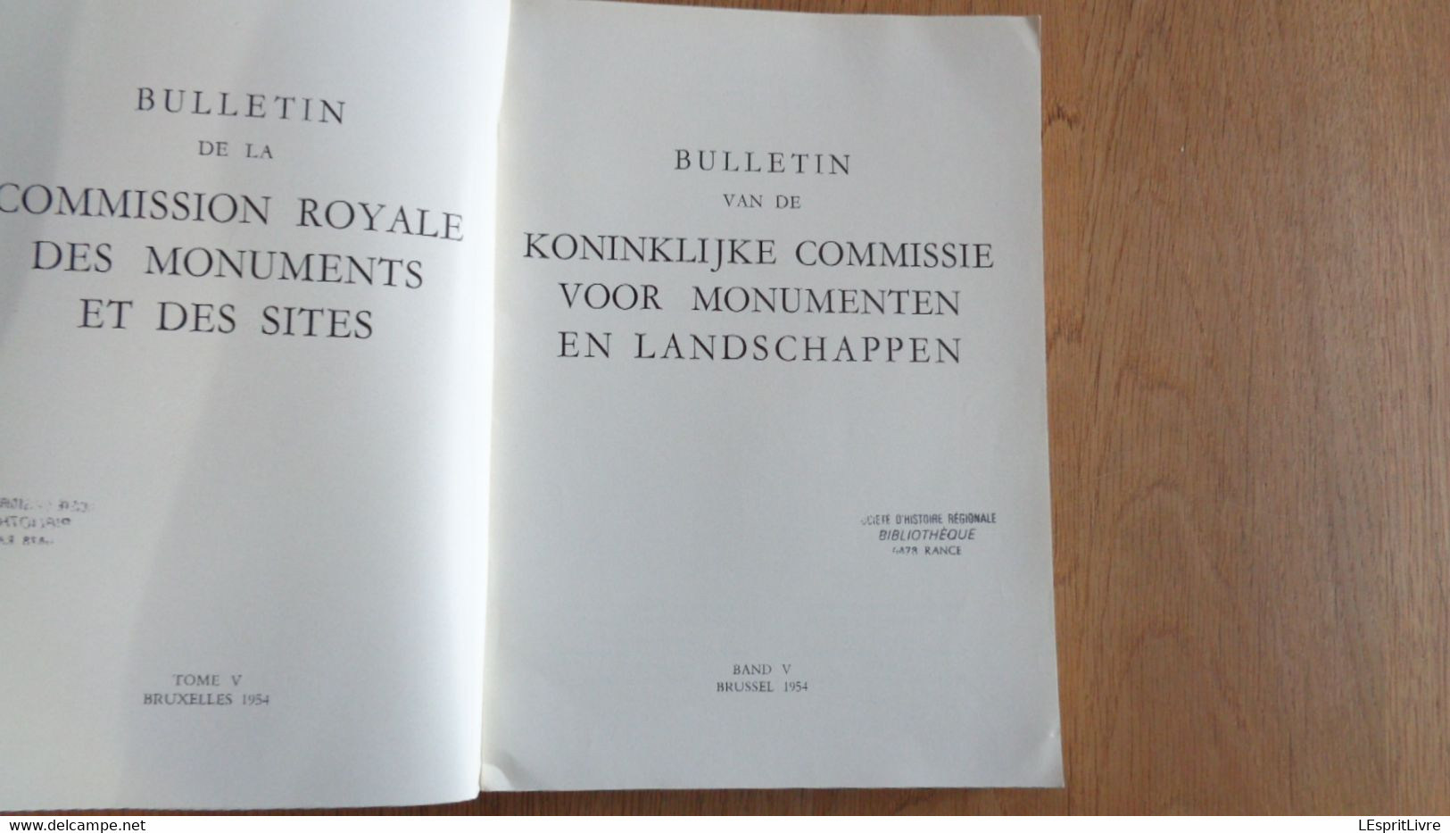 BULLETIN DE LA COMMISSION ROYALE DES MONUMENTS V 1954 Architecture Religieuse Liège Leefdaal Kerk Koksijde Ieper Heist - Belgique